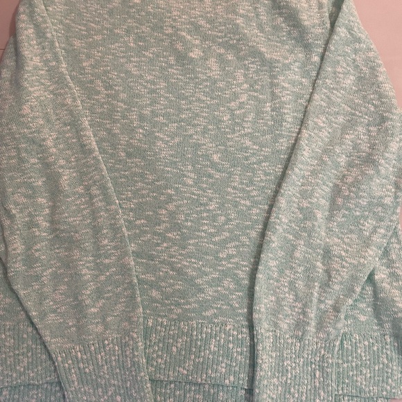 J. Crew Light Green and white  Crew Neck Sweater - Picture 5 of 5